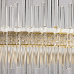 Люстра круглая с прозрачными стеклянными трубками 51 см Nembus варинант исполнения - 9 | Loft Concept в Воронеже