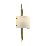 Бра с изогнутым плафоном на бронзовом основании с вертикальным декором из металлических трубок Sohne варинант исполнения - 7 | Loft Concept в Воронеже