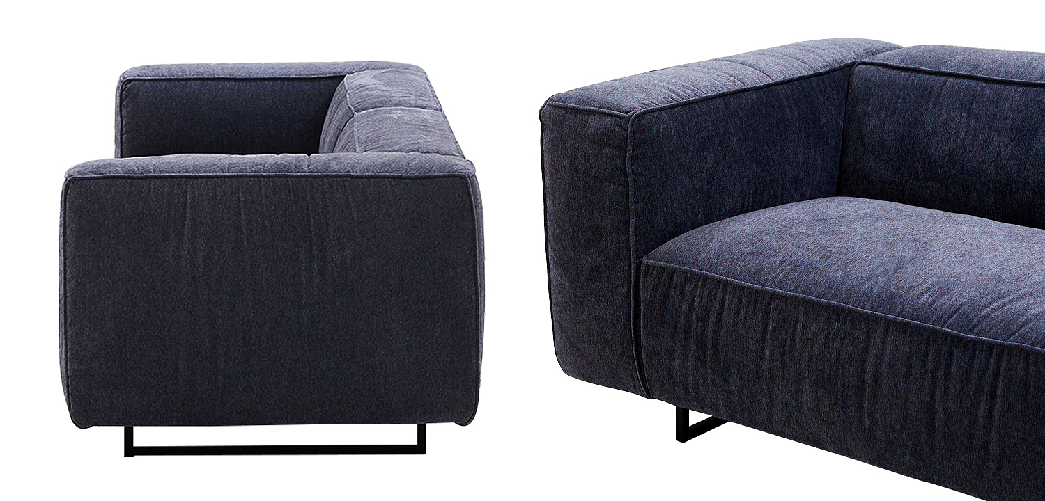 Диван Bastien Soft Dark Blue Sofa Диван Bastien Soft Dark Blue Sofa - Loft-Concept в Воронеже