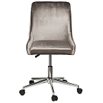 Кресло офисное с обивкой из серого велюра Stylish Velor Office Chair варинант исполнения - 6 | Loft Concept в Воронеже