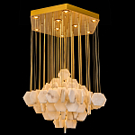 Люстра с фигурными подвесками из натурального камня Glowing Spheres варинант исполнения - 1 | Loft Concept в Воронеже