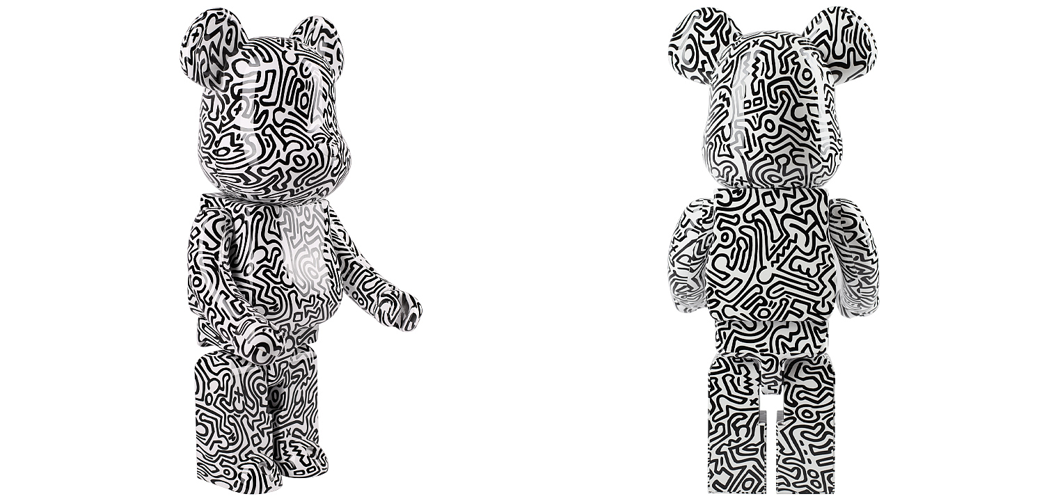 Статуэтка Bearbrick Keith Haring Ver. 4 Статуэтка Bearbrick Keith Haring Ver. 4 - Loft-Concept в Воронеже
