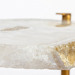 Кофейный стол со столешницей из агата Agate Design Beige варинант исполнения - 3 | Loft Concept в Воронеже