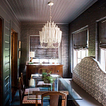 Люстра белая с несколькими ярусами деревянных палочек Bright Wooden Chandelier варинант исполнения - 5 | Loft Concept в Воронеже