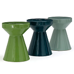 Приставной стол из керамики Manufacto Gray-green варинант исполнения - 3 | Loft Concept в Воронеже