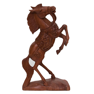 Статуэтка лошадь деревянная Thick Mane