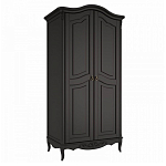 Шкаф черный из массива бука в стиле прованс Black Provence варинант исполнения - 3 | Loft Concept в Воронеже