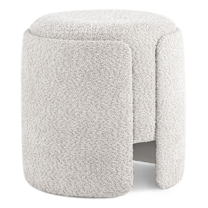Дизайнерский Пуф Букле Poof Alice Light Gray Boucle Светло-серый Дизайнерский Пуф Букле Poof Alice Light Gray Boucle Светло-серый в Воронеже | Loft Concept