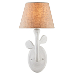 Бра с белым каркасом и тканевым абажуром Natural Stems варинант исполнения - 2 | Loft Concept в Воронеже