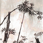 Обои ручная роспись Bamboo Quicksilver on Tarnished Silver gilded paper варинант исполнения - 1 | Loft Concept в Воронеже