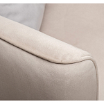 Диван двухместный раскладной светло-серый с кантом Pride варинант исполнения - 6 | Loft Concept в Воронеже