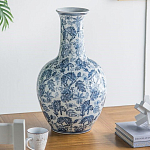 Ваза с классическим узором шинуазри синего цвета Blue & White Ornament  варинант исполнения - 5 | Loft Concept в Воронеже