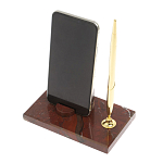 Подставка для телефона с ручкой из натурального камня креноид Natural Stone Stand варинант исполнения - 3 | Loft Concept в Воронеже