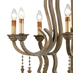 Люстра деревянная с подвесками Gray Curved Profile варинант исполнения - 1 | Loft Concept в Воронеже