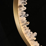 Подвесной светильник обрамленный элементами в виде кристаллов Smooth Shine варинант исполнения - 5 | Loft Concept в Воронеже