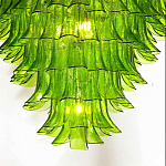 Люстра из семи ярусов зеленого стекла Independence варинант исполнения - 7 | Loft Concept в Воронеже