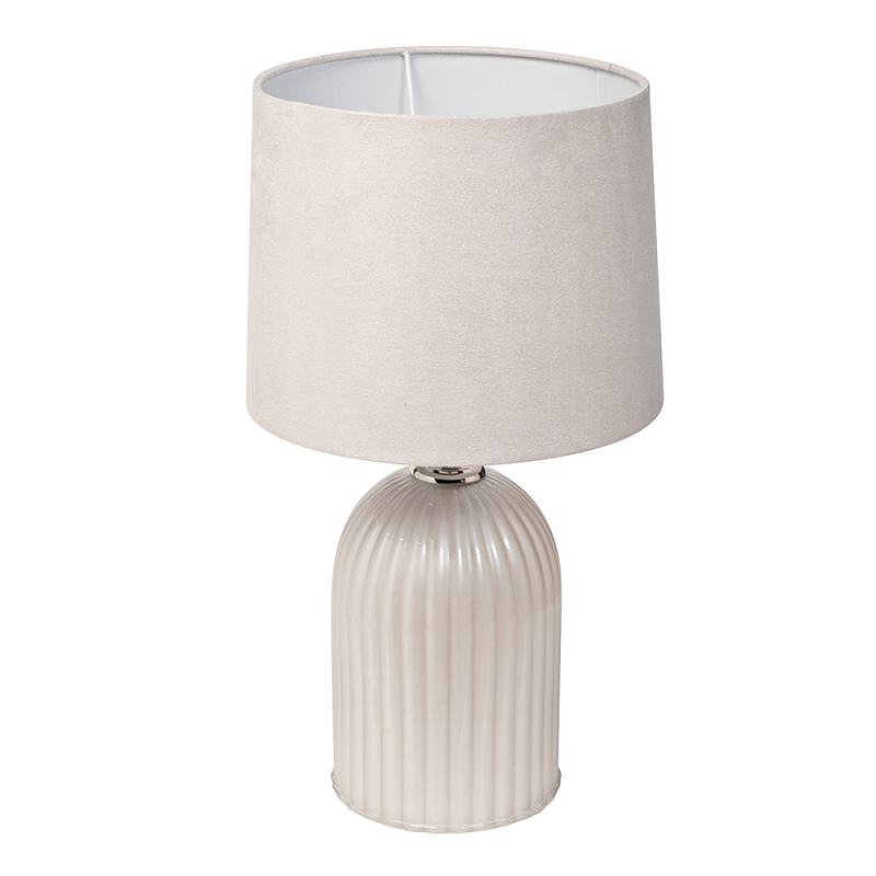 Лампа настольная стеклянная со светло-серым абажуром Embodiment of Tactility Светло-серый в Воронеже | Loft Concept 