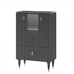 Витрина низкая двухдверная с ящиком Expanses of Beauty Graphite варинант исполнения - 1 | Loft Concept в Воронеже