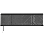 Длинная тумба с зеркальным декором Serena варинант исполнения - 11 | Loft Concept в Воронеже