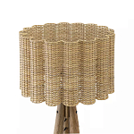 Торшер с плетеным абажуром на основании в виде треноги Lamp with Wicker Lampshade варинант исполнения - 2 | Loft Concept в Воронеже