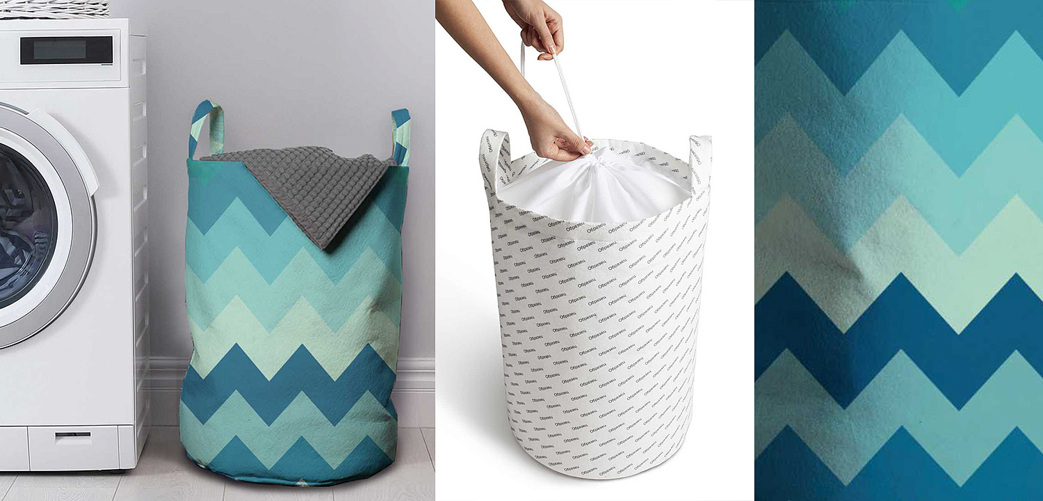 Корзина Blue Chevron Basket Корзина Blue Chevron Basket - Loft-Concept в Воронеже