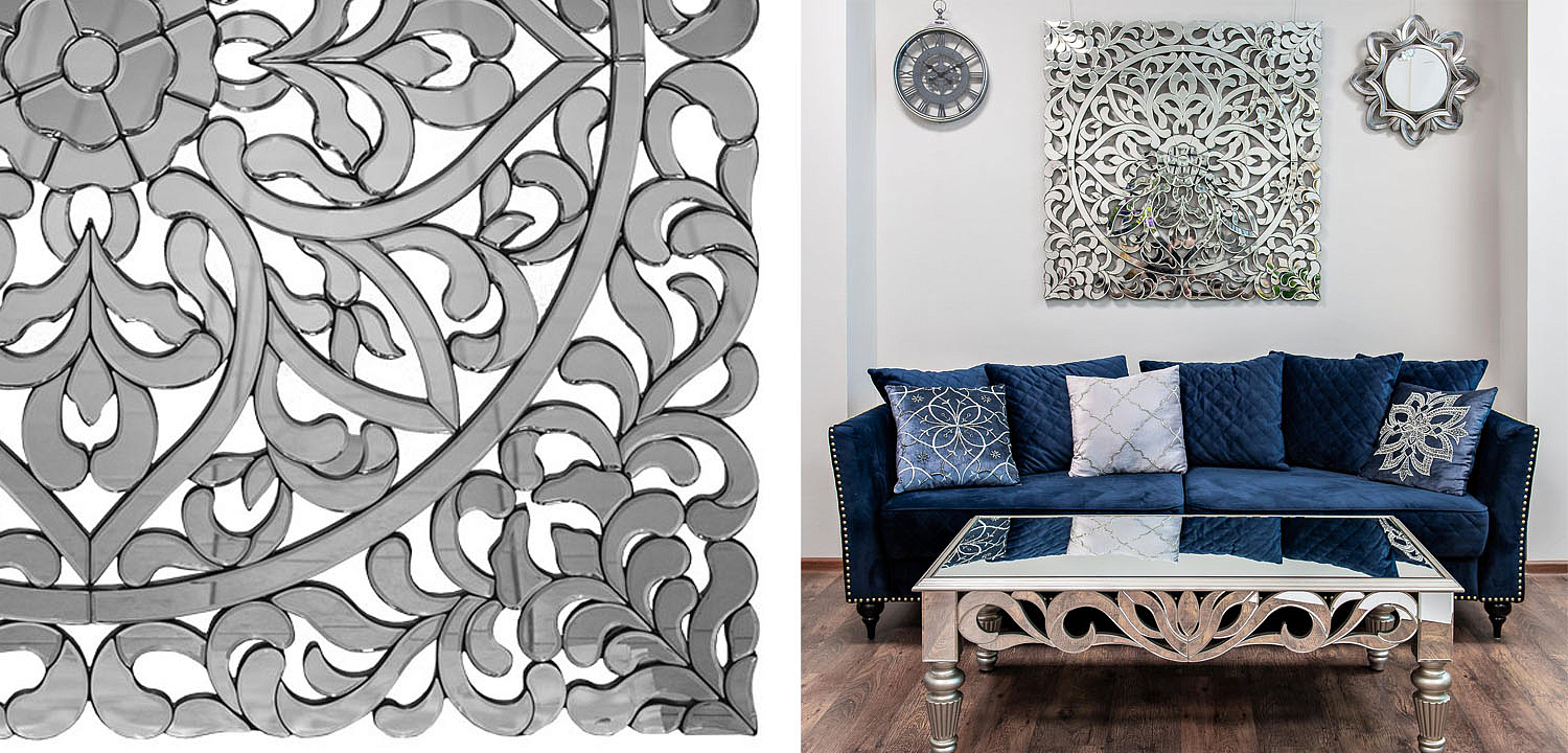 Зеркальное панно Openwork Mirror Square - Loft-Concept в Воронеже