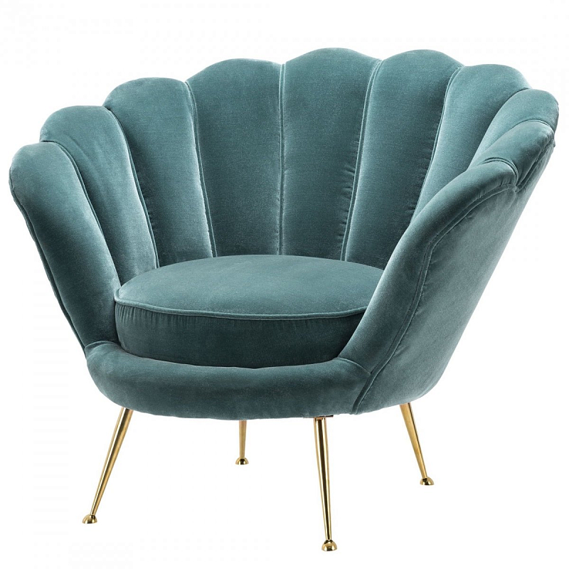 Кресло Eichholtz Chair Trapezium Turquoise Бирюзовый Латунь Кресло Eichholtz Chair Trapezium Turquoise Бирюзовый Латунь в Воронеже | Loft Concept