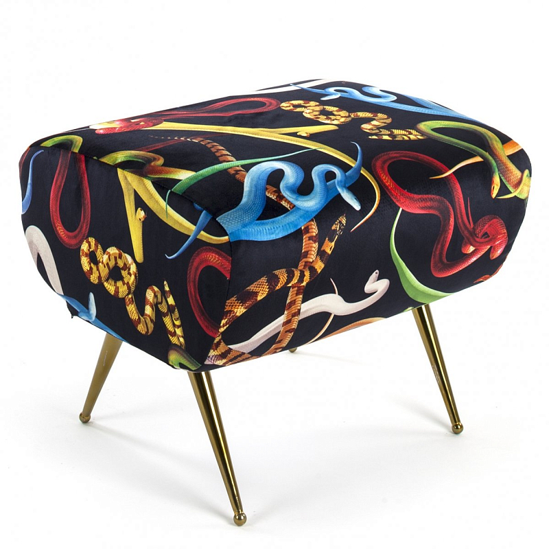 Оттоманка Seletti Pouf Snakes Мульти Латунь в Воронеже | Loft Concept 