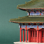 Макет Китайской пагоды миниатюра Дворцовый парк Синцинь в Пекине варинант исполнения - 1 | Loft Concept в Воронеже