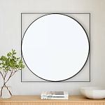 Зеркало в черной металлической раме Urban Style Mirror варинант исполнения - 3 | Loft Concept в Воронеже