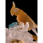 Люстра круглая на золотом каркасе с птичками и цветочным декором Miscellaneous herbs варинант исполнения - 3 | Loft Concept в Воронеже