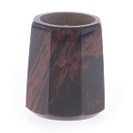 Подсвечник из натурального камня обсидиан со свечой Stone Candlestick варинант исполнения - 1 | Loft Concept в Воронеже