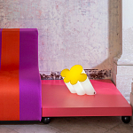 Настольная дизайнерская лампа Poltronova Passiflora Yellow Table Lamp варинант исполнения - 4 | Loft Concept в Воронеже