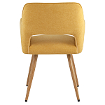 Стул в рогожке желтого цвета NEASAN STOOL варинант исполнения - 3 | Loft Concept в Воронеже