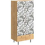 Шкаф с принтом Leaf bouquet варинант исполнения - 1 | Loft Concept в Воронеже