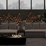 Гипсовая 3D панель с принтографией PM-41 варинант исполнения - 4 | Loft Concept в Воронеже