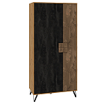 Шкаф двухдверный с 2-мя отделами с полками Stone Effect варинант исполнения - 1 | Loft Concept в Воронеже