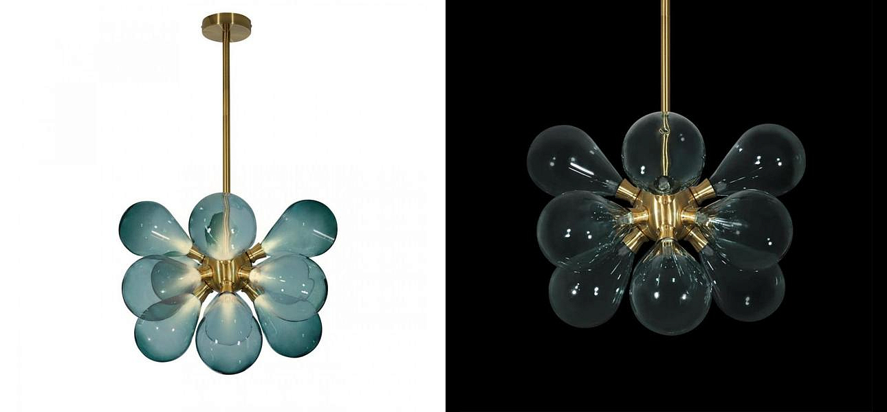 Люстра Simonet Chandelier Blue 50 см Люстра Simonet Chandelier Blue 50 см - Loft-Concept в Воронеже