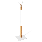 Вешалка с квадратным основанием и 4-мя белыми металлическими крючками Industrial Metal Rust варинант исполнения - 1 | Loft Concept в Воронеже