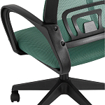 Офисное кресло с основанием из черного пластика Desk chairs Green варинант исполнения - 7 | Loft Concept в Воронеже