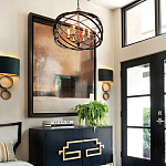 Люстра черная из эллиптических элементов Overlapping Orbits варинант исполнения - 2 | Loft Concept в Воронеже