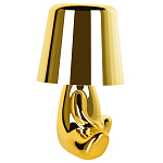 Настольная лампа фигурная золотого цвета с гладким абажуром Высота 16 см Sophia варинант исполнения - 6 | Loft Concept в Воронеже