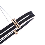 Люстра светодиодная в форме овала из акрила и алюминия с пультом для регулировки света Ring Horizontal Anthracite варинант исполнения - 3 | Loft Concept в Воронеже