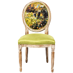 Стул из натурального бука с цветочным принтом Impressionism in Color варинант исполнения - 1 | Loft Concept в Воронеже