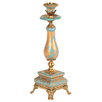 Подсвечник из фарфора с бронзовыми элементами Eden Garden варинант исполнения - 1 | Loft Concept в Воронеже