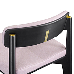 Барный стул из массива ясеня с обивкой из рогожки Elegant Ash Shape варинант исполнения - 5 | Loft Concept в Воронеже