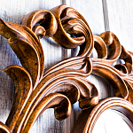 Зеркало настенное с рамой цвета античная бронза Classic Ornament Mirror варинант исполнения - 4 | Loft Concept в Воронеже