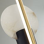 Бра с круглым плафоном из алебастра и бронзовой декоративной стрекозой 65 Alaris  варинант исполнения - 6 | Loft Concept в Воронеже