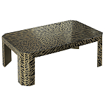 Дизайнерский кофейный стол с рисунком леопард Neytiri Beige Leopard варинант исполнения - 1 | Loft Concept в Воронеже