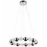 Светодиодная кольцевая люстра Crystal Globule Chrome Chandelier варинант исполнения - 2 | Loft Concept в Воронеже